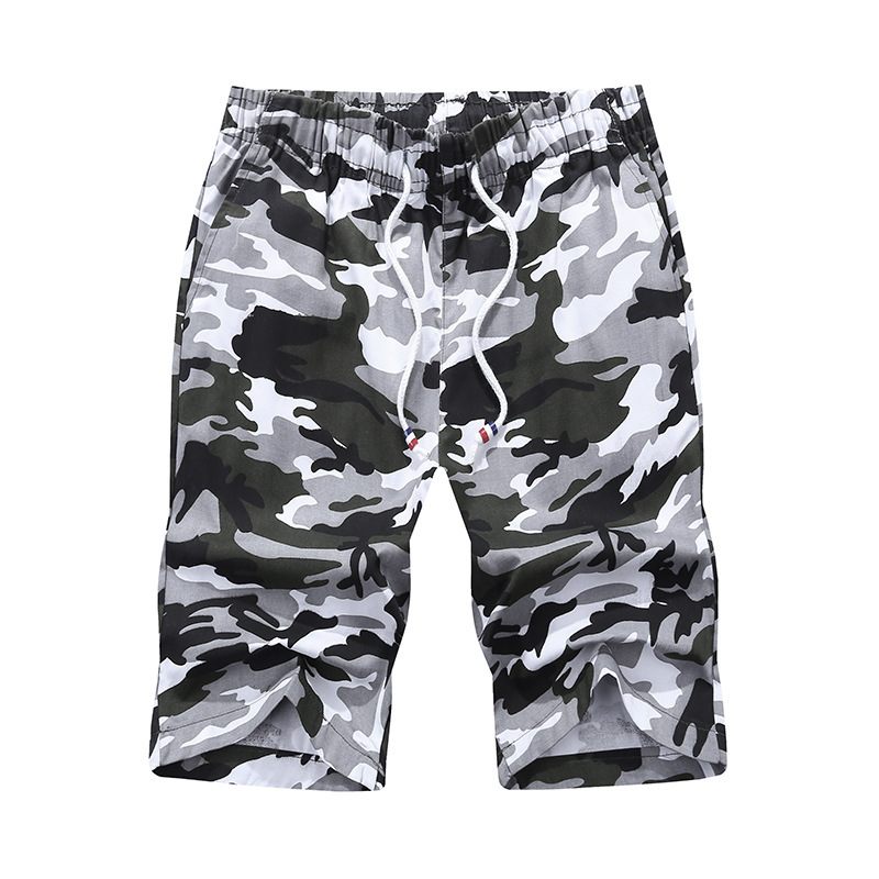 2024 Nieuwe Shorts Heren Casual Camouflage Vijf Punten Mode Strand