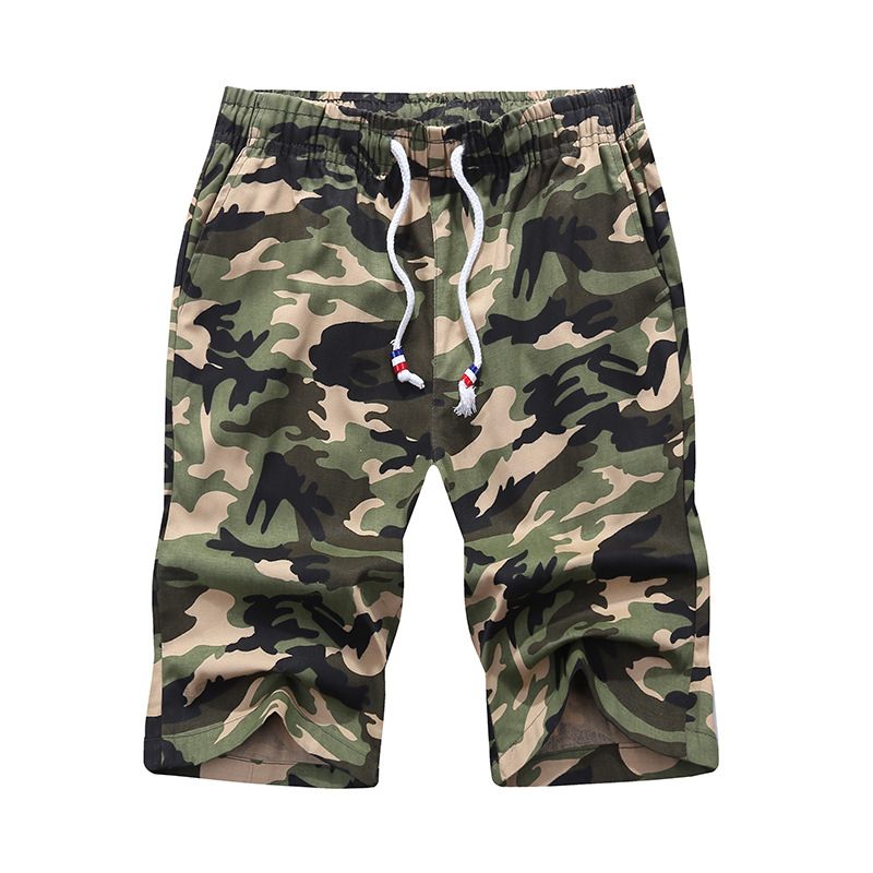 2024 Nieuwe Shorts Heren Casual Camouflage Vijf Punten Mode Strand