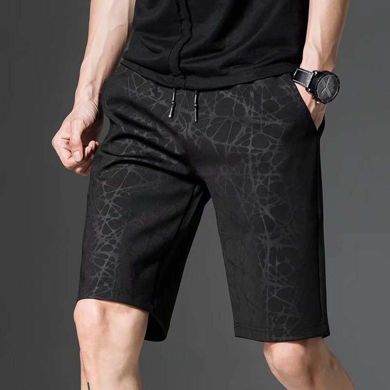 2024 Zomer Camouflage Donker Patroon Casual Shorts Heren Losse Sport Vijf Punten