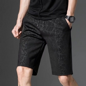 2024 Zomer Camouflage Donker Patroon Casual Shorts Heren Losse Sport Vijf Punten