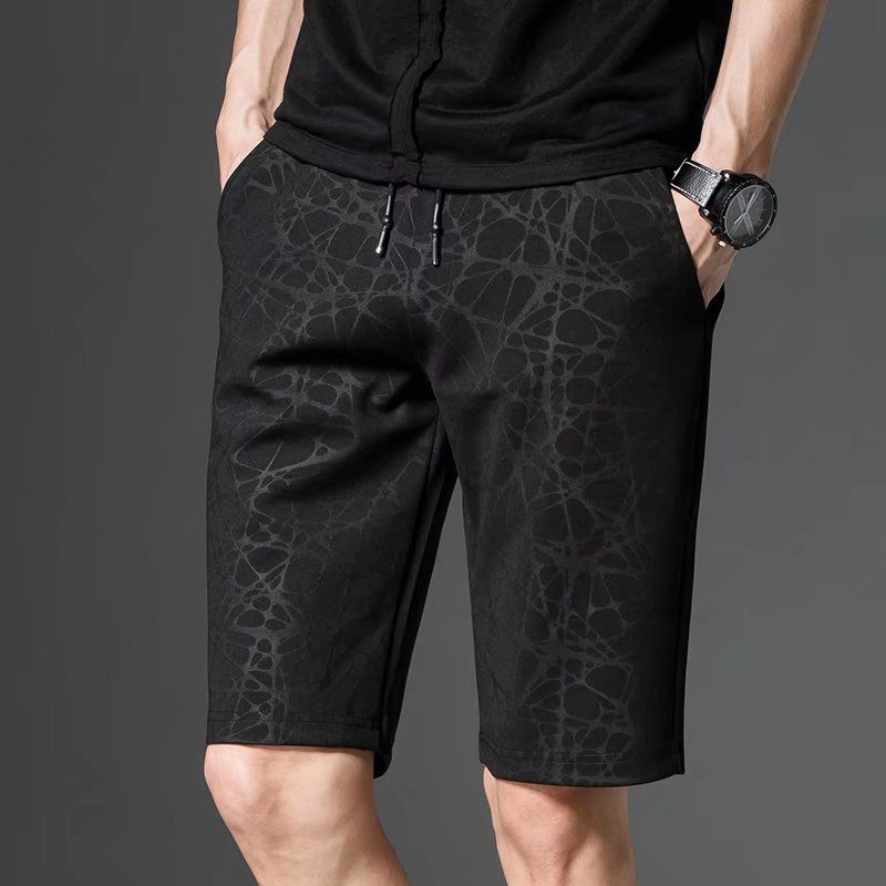 2024 Zomer Camouflage Donker Patroon Casual Shorts Heren Losse Sport Vijf Punten