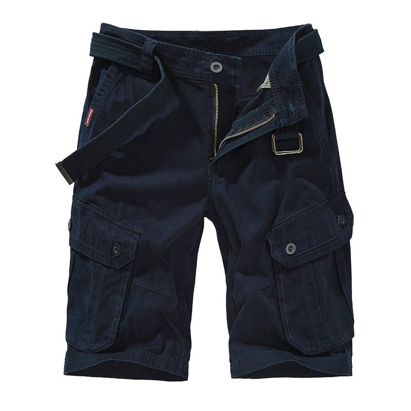 2024 Zomer Effen Kleur Tooling Shorts Heren Losse Casual