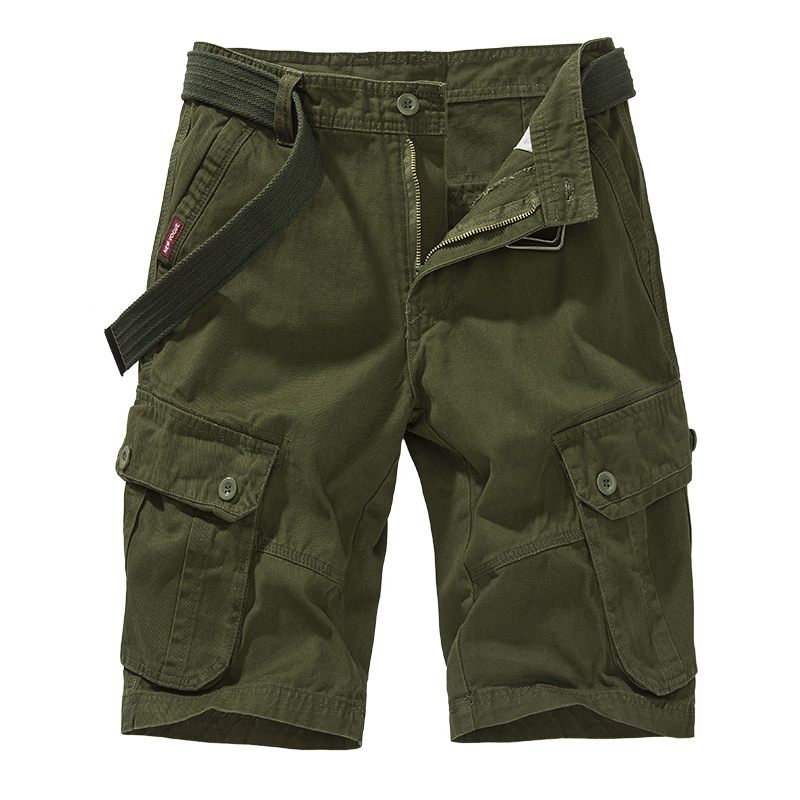 2024 Zomer Effen Kleur Tooling Shorts Heren Losse Casual