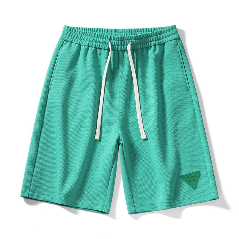 2024 Zomer Groene Driehoek Stiksels Twill Sport Casual Shorts Heren