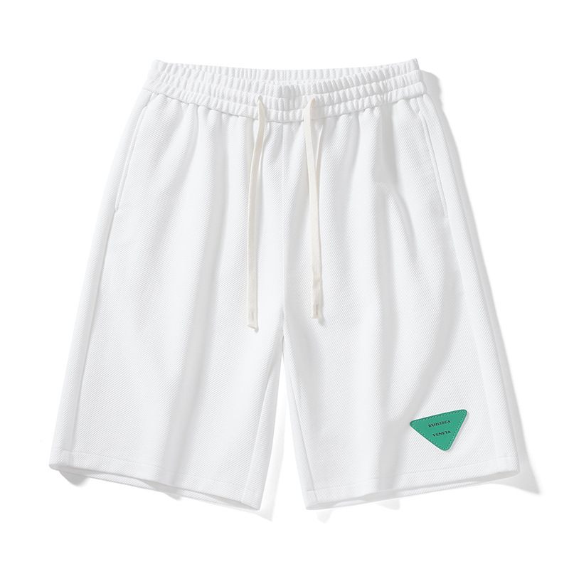 2024 Zomer Groene Driehoek Stiksels Twill Sport Casual Shorts Heren