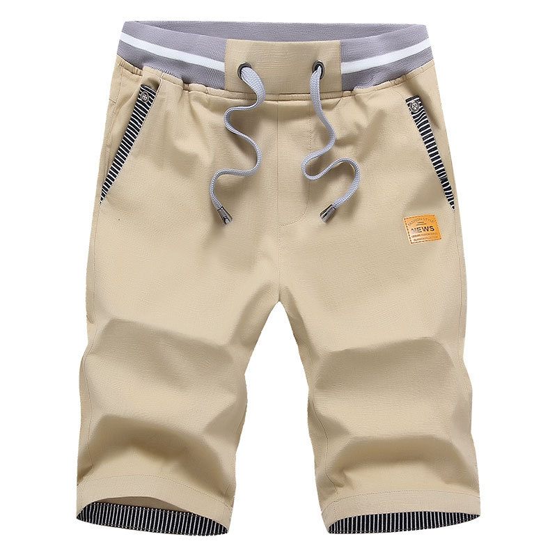 2024 Zomer Nieuwe Heren Cropped Linnen Shorts Slim Fit Ademend Dun Gedeelte