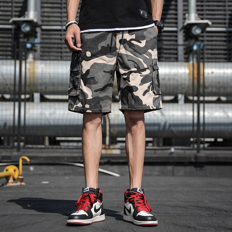 2024 Zomer Tooling Shorts Heren Camouflage Vijf Punten Los Casual Sportstrand