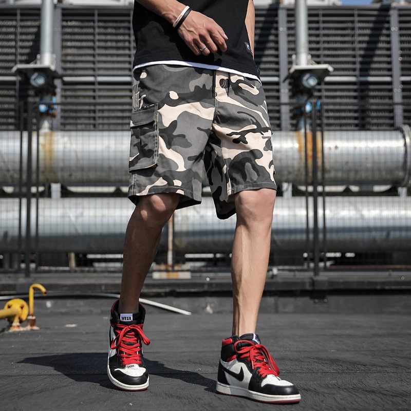 2024 Zomer Tooling Shorts Heren Camouflage Vijf Punten Los Casual Sportstrand