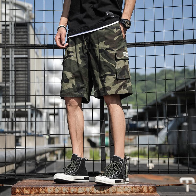 2024 Zomer Tooling Shorts Heren Camouflage Vijf Punten Los Casual Sportstrand