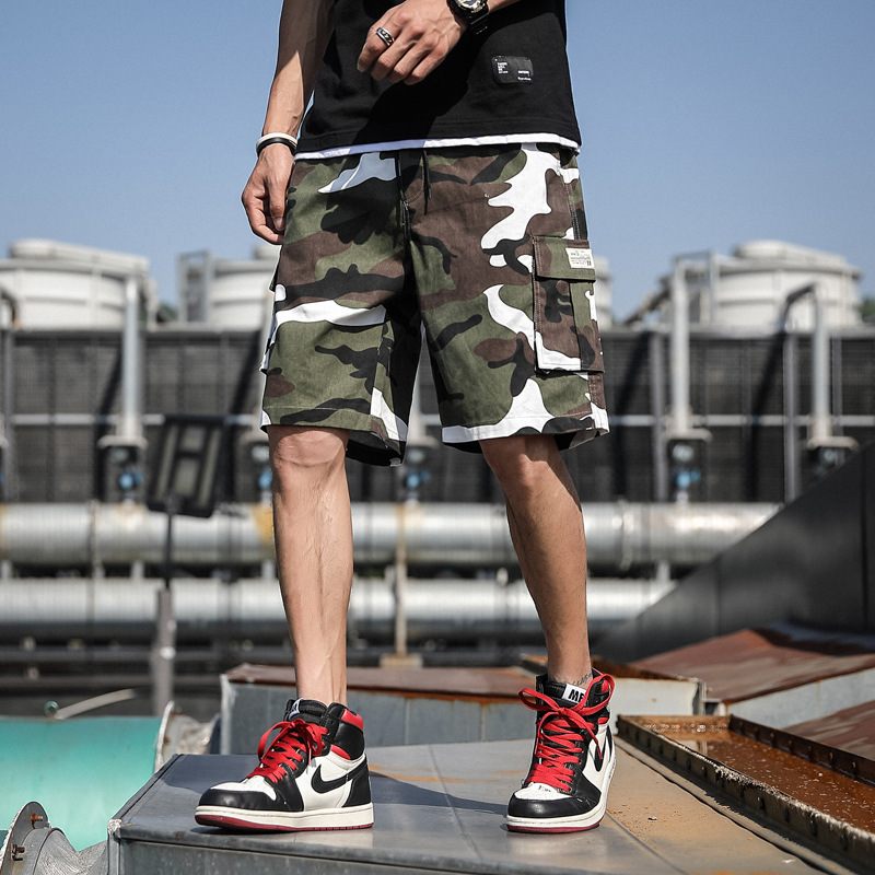 2024 Zomer Tooling Shorts Heren Camouflage Vijf Punten Los Casual Sportstrand