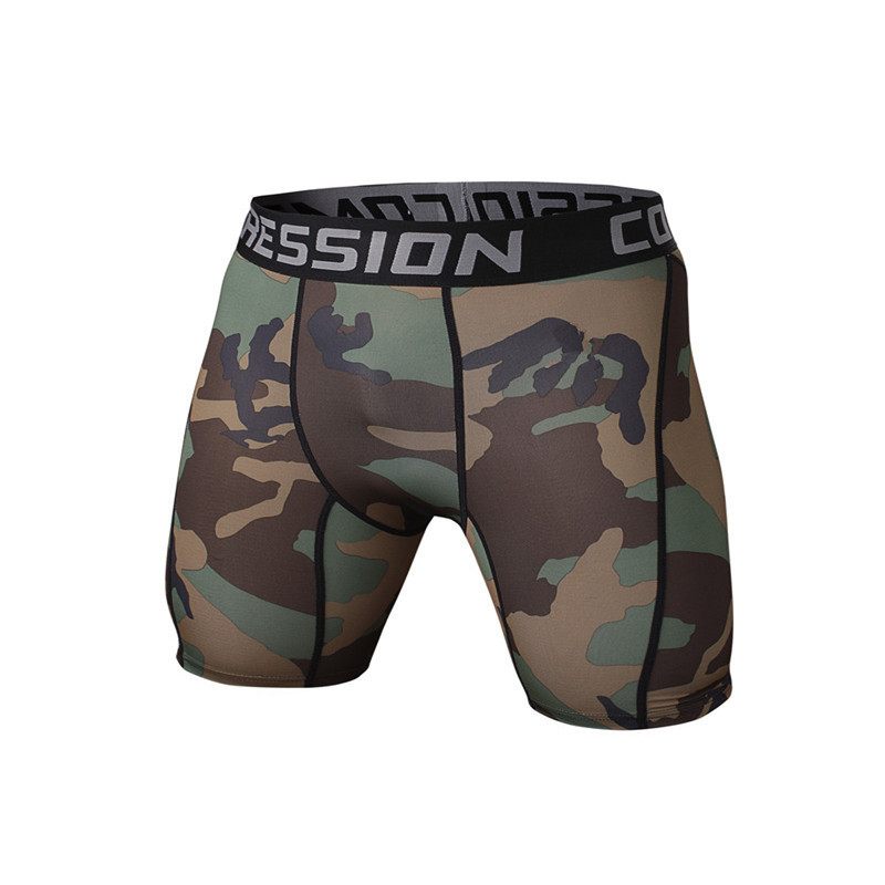 Basketballegging Camouflage Sneldrogende Shorts Heren Hardloopfitness Sportleggings