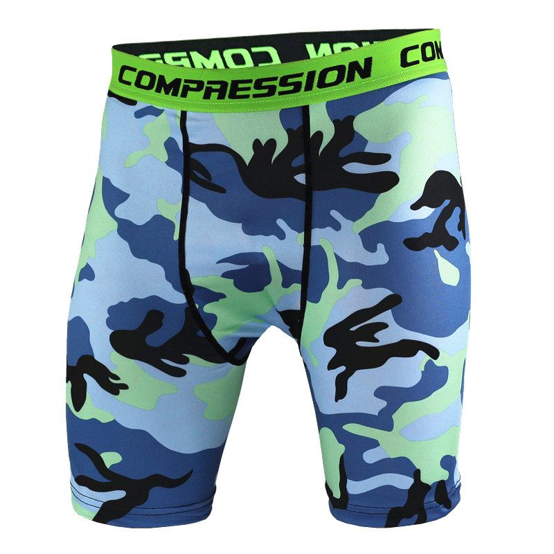 Basketballegging Camouflage Sneldrogende Shorts Heren Hardloopfitness Sportleggings