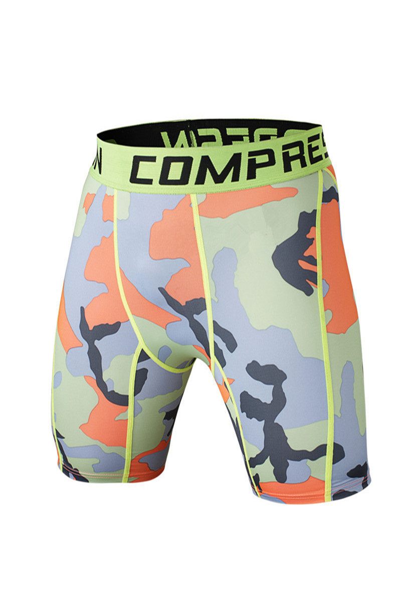 Basketballegging Camouflage Sneldrogende Shorts Heren Hardloopfitness Sportleggings