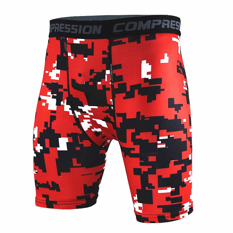 Basketballegging Camouflage Sneldrogende Shorts Heren Hardloopfitness Sportleggings