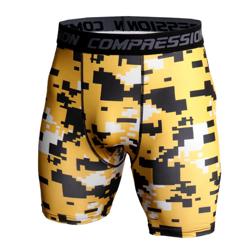 Basketballegging Camouflage Sneldrogende Shorts Heren Hardloopfitness Sportleggings