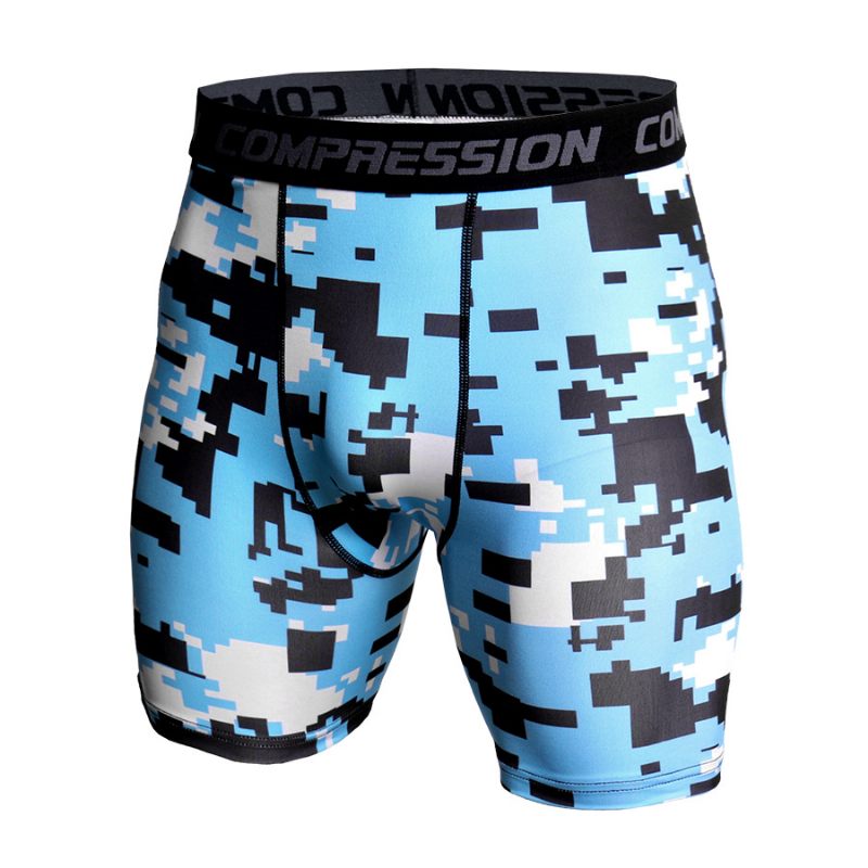 Basketballegging Camouflage Sneldrogende Shorts Heren Hardloopfitness Sportleggings