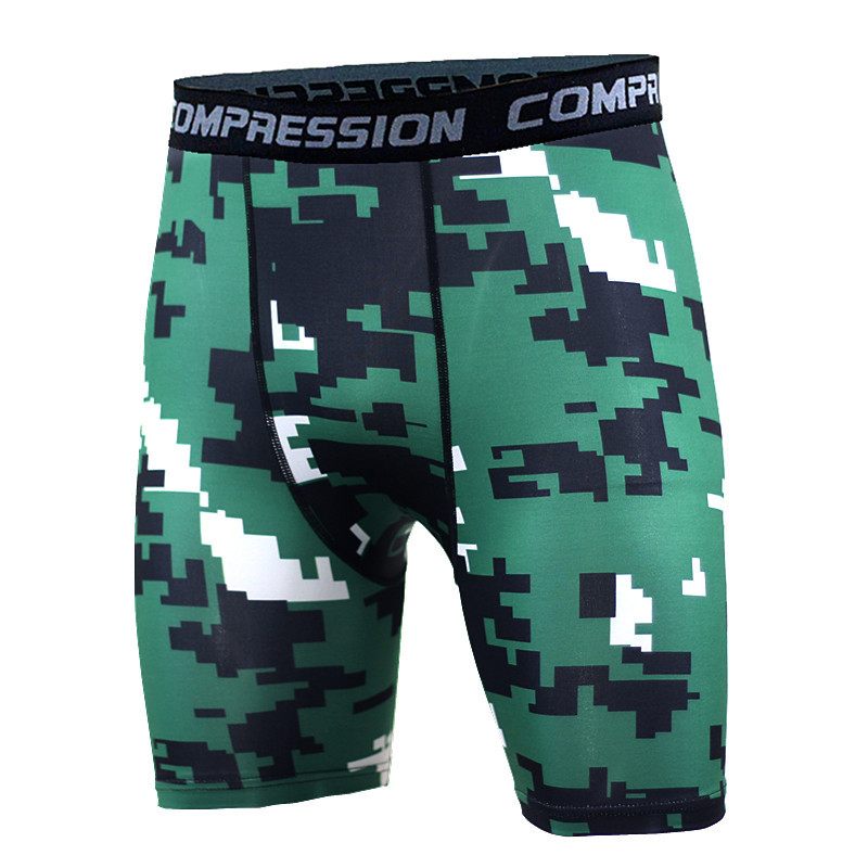 Basketballegging Camouflage Sneldrogende Shorts Heren Hardloopfitness Sportleggings