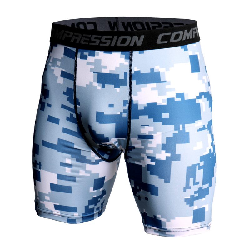 Basketballegging Camouflage Sneldrogende Shorts Heren Hardloopfitness Sportleggings