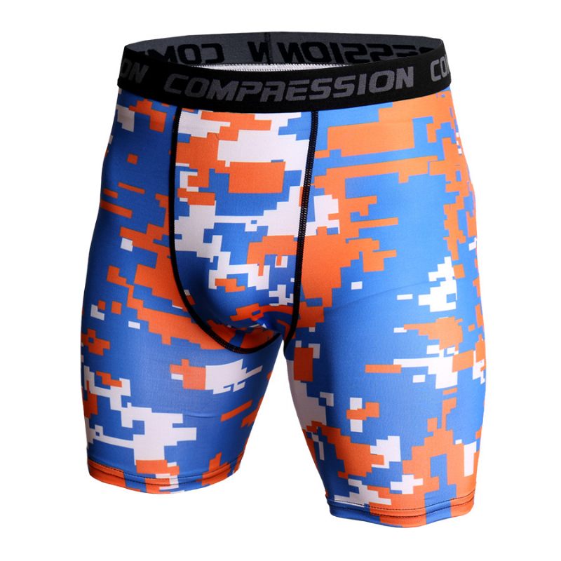 Basketballegging Camouflage Sneldrogende Shorts Heren Hardloopfitness Sportleggings