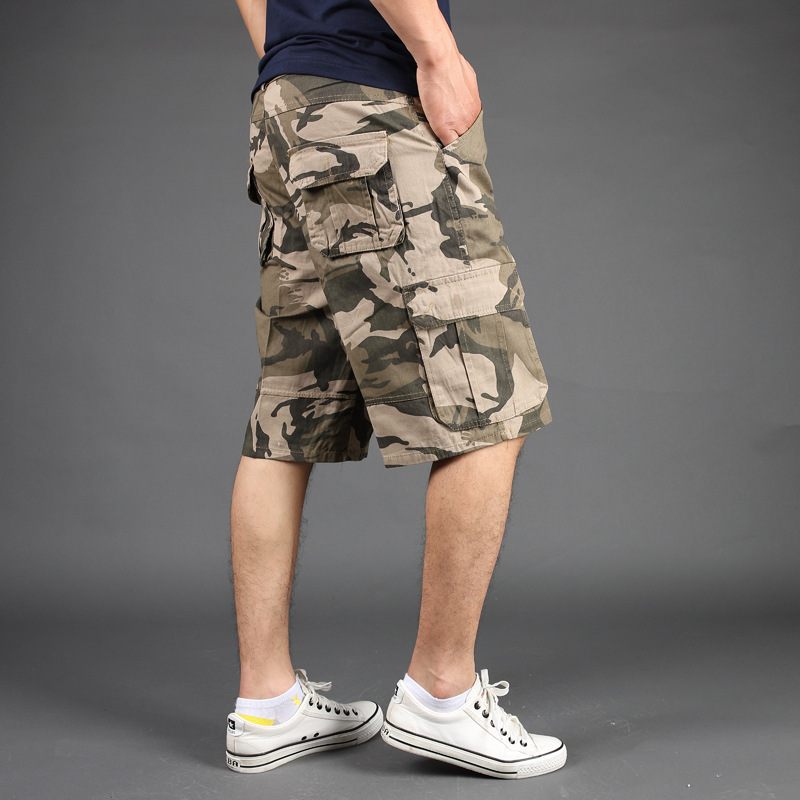 Camouflage Korte Broek Heren Multi-pocket Tooling Vijf Punten