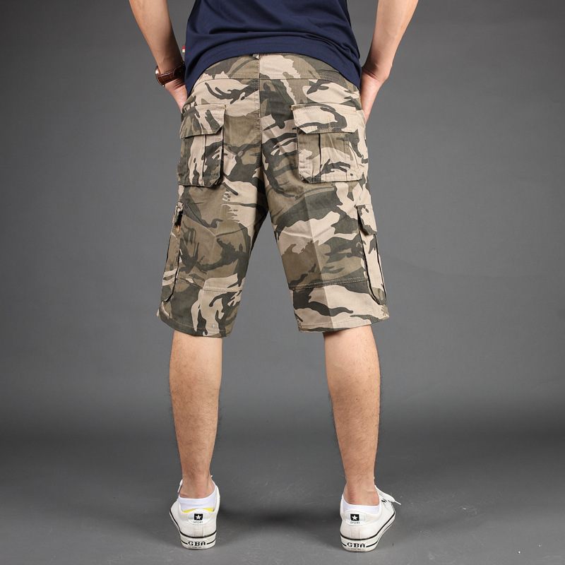 Camouflage Korte Broek Heren Multi-pocket Tooling Vijf Punten