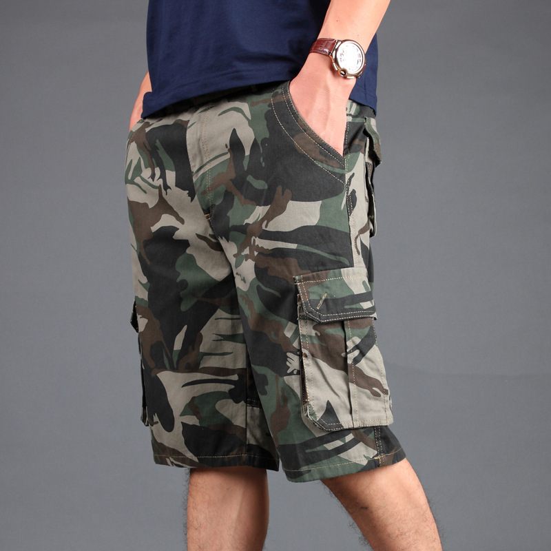 Camouflage Korte Broek Heren Multi-pocket Tooling Vijf Punten