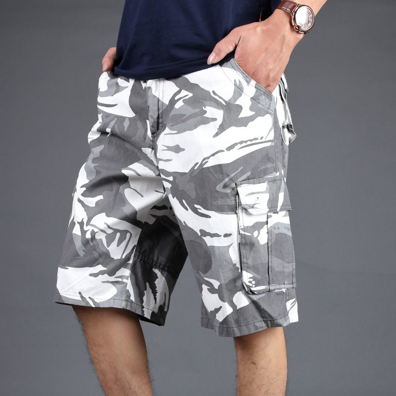 Camouflage Korte Broek Heren Multi-pocket Tooling Vijf Punten