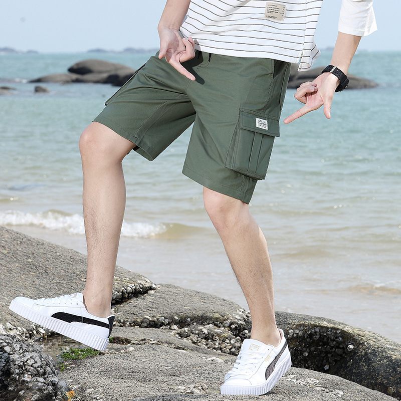 Cargoshorts Voor Heren Zomer Vijf Punten Losse Casual Camouflagestrandshorts