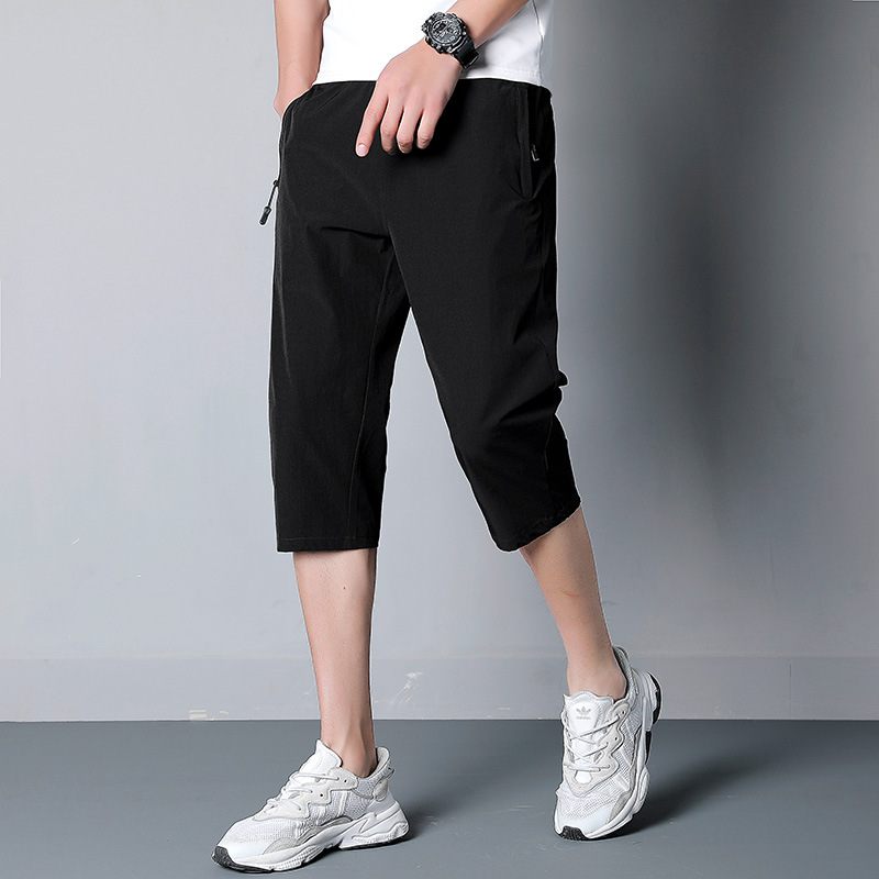 Coole Cropped Broek Heren Zomer Losse Rechte Sport Casual