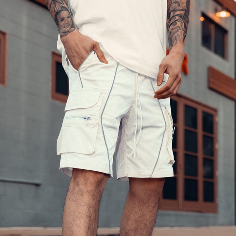 Effen Kleur Shorts Trend Heren Sport Casual Vijf Punten