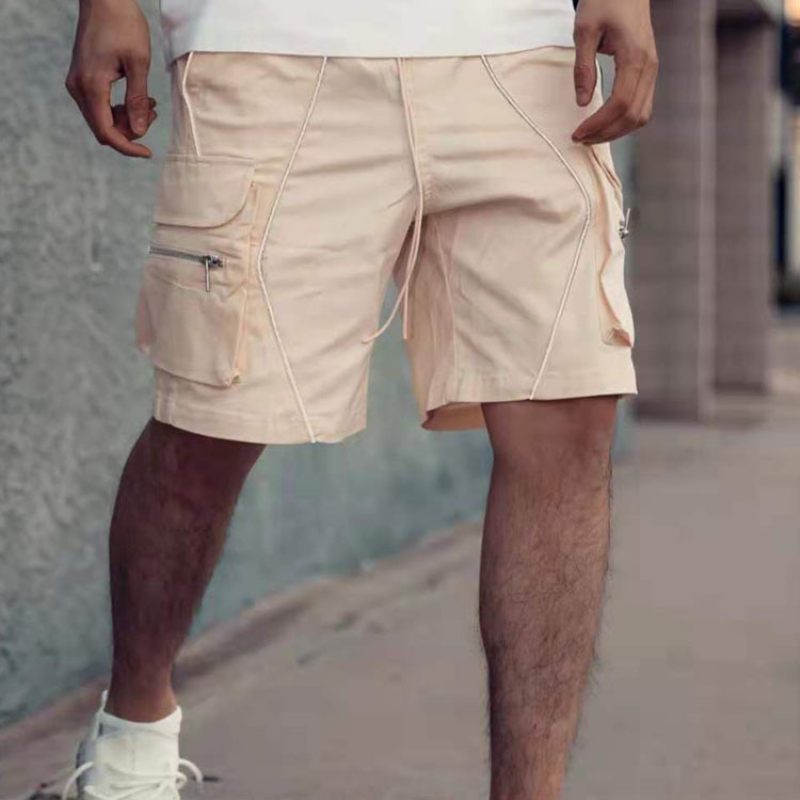 Effen Kleur Shorts Trend Heren Sport Casual Vijf Punten