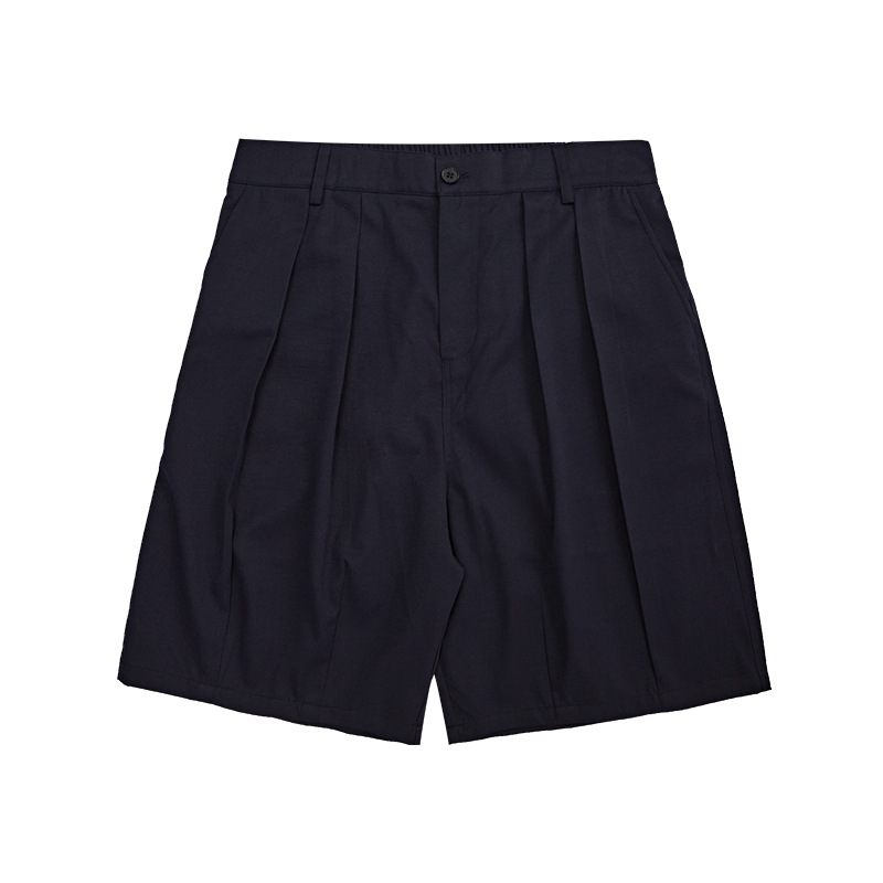 Heren Kaki Groene Zomer Twill Doek Lantaarn Cargo Effen Kleur Shorts