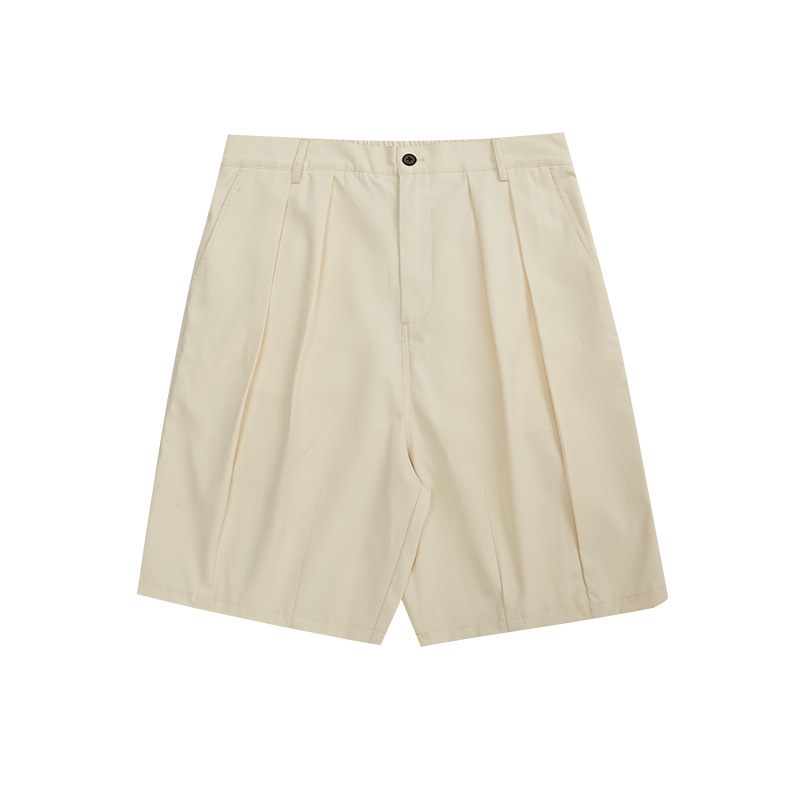 Heren Kaki Groene Zomer Twill Doek Lantaarn Cargo Effen Kleur Shorts