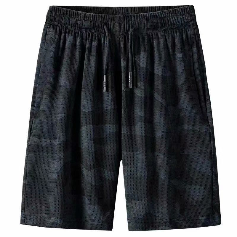 Heren Zomer Mesh Camouflage Shorts Hoog Elastisch Ademend