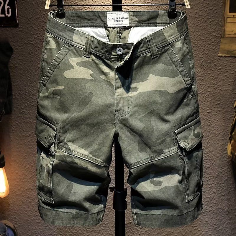 Herenshort Camouflage Five Point Trend Casual Werkkleding