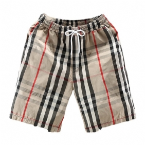 Herenshort Five Points Casual Plaid Sports Outdoor Beach