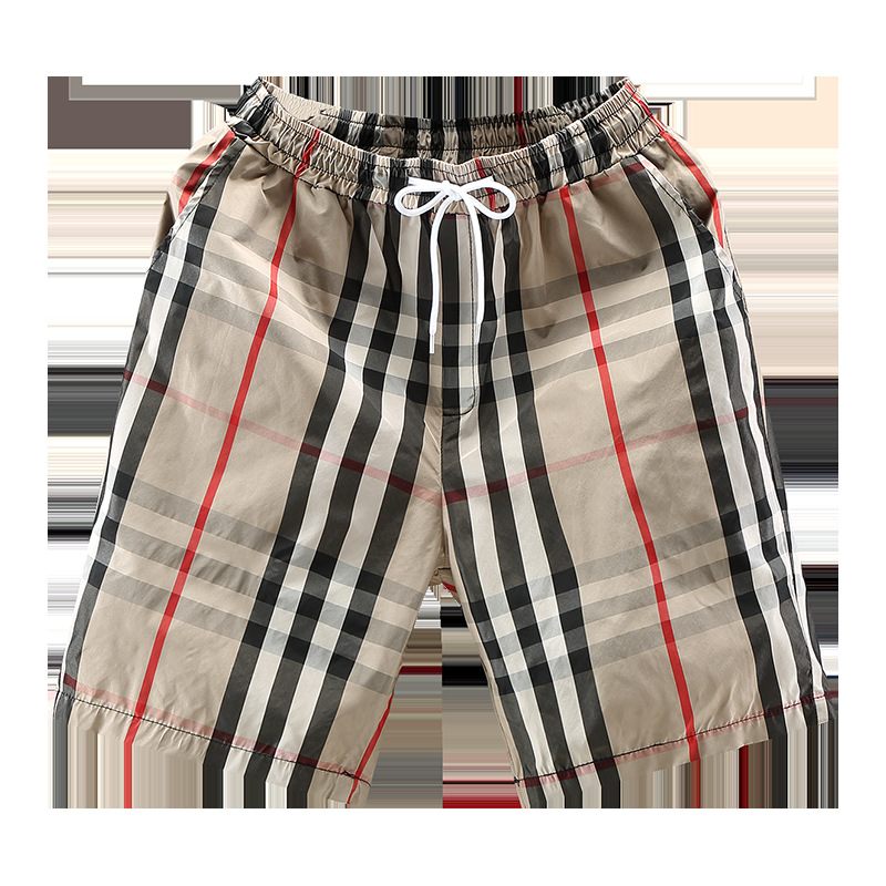 Herenshort Five Points Casual Plaid Sports Outdoor Beach