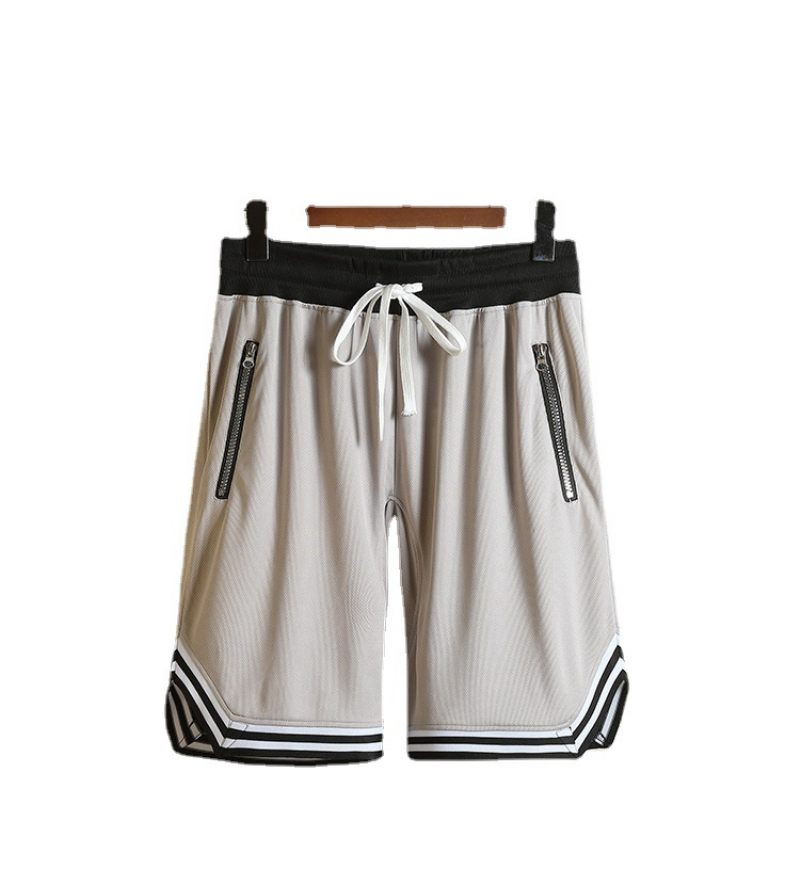 Herenshort Zip Stripe Colour Block Sport