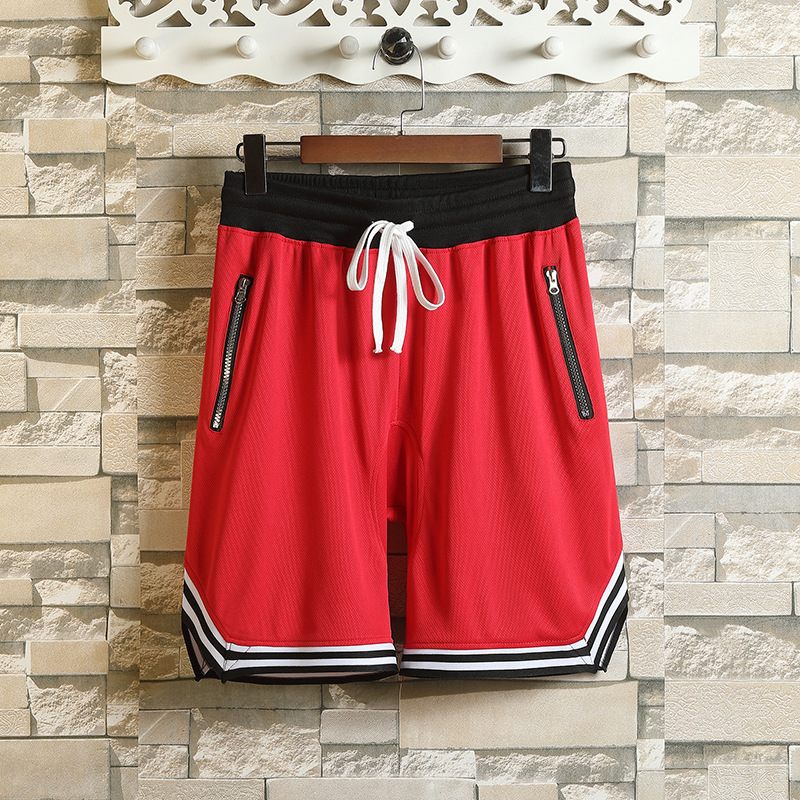 Herenshort Zip Stripe Colour Block Sport