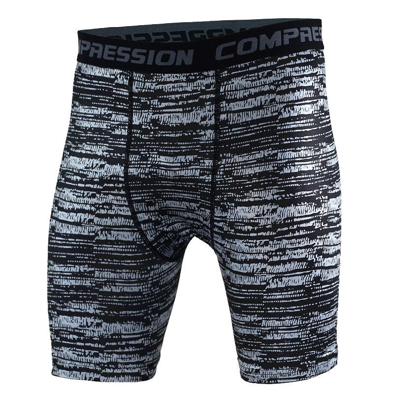 Herenshorts Camouflage Hardlopen Training Fitness Sport Casual Zweetabsorberend Elastisch Dun Strak