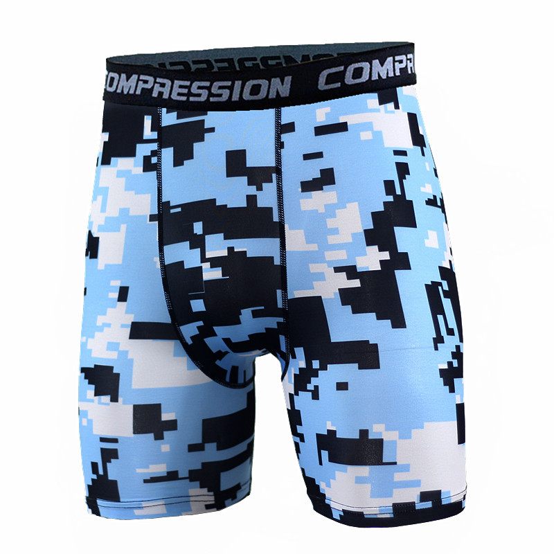 Herenshorts Camouflage Hardlopen Training Fitness Sport Casual Zweetabsorberend Elastisch Dun Strak