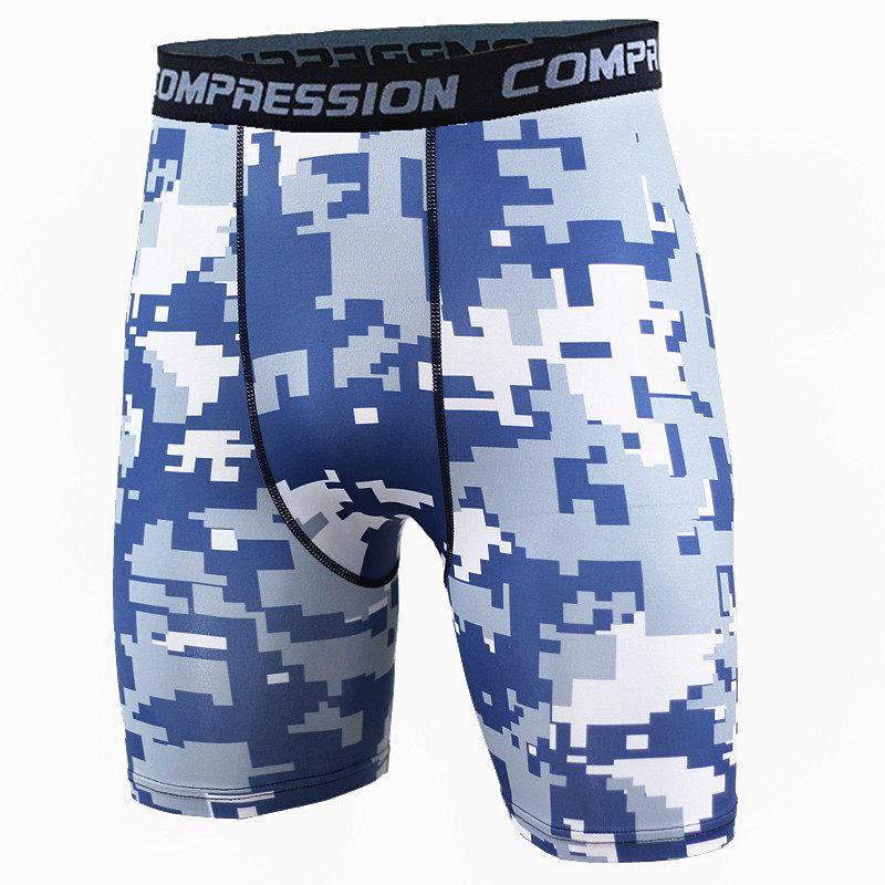 Herenshorts Camouflage Hardlopen Training Fitness Sport Casual Zweetabsorberend Elastisch Dun Strak