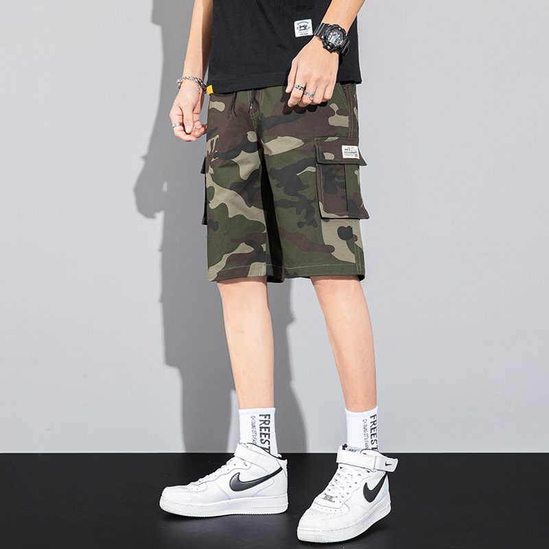 Herenshorts Trendy Losse Camouflage Five Point Casual Workwear