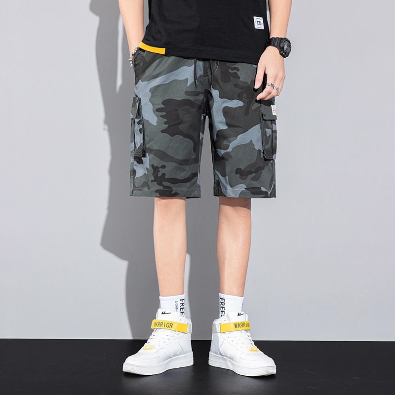 Herenshorts Trendy Losse Camouflage Five Point Casual Workwear