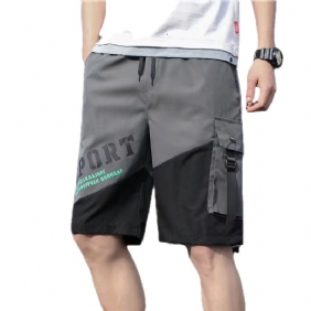 Herenshorts Zomer Dun Gedeelte Trendy Losse Casual Multi-pocket Five-point Tooling