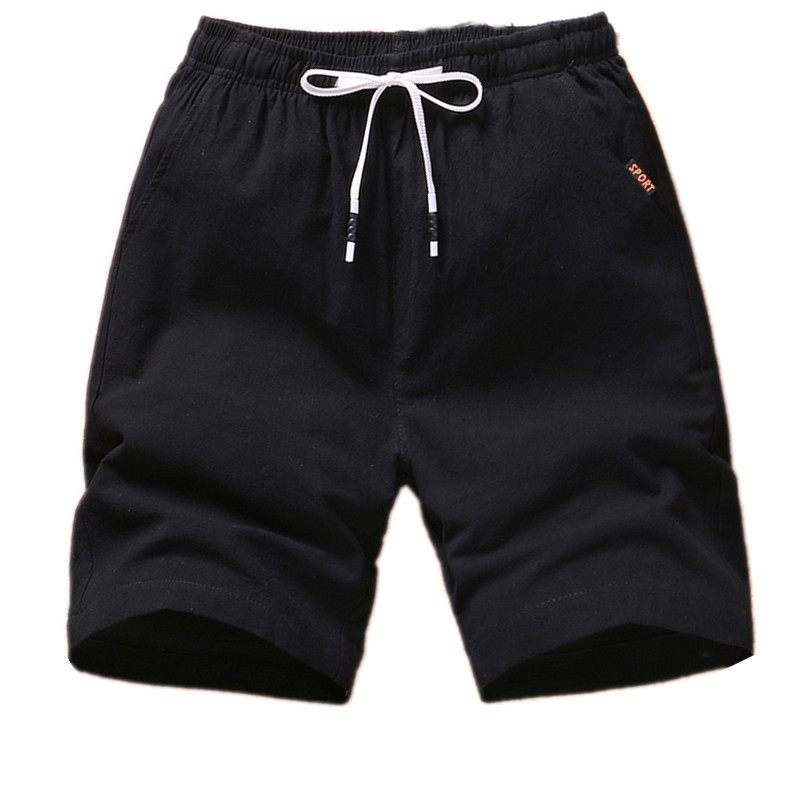 Herenshorts Zomer Katoen Linnen Vijf Punten Losse Casual Trend