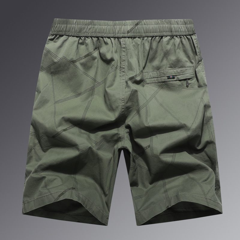 Herenshorts Zomer Losse Vijf Punten Casual Katoen