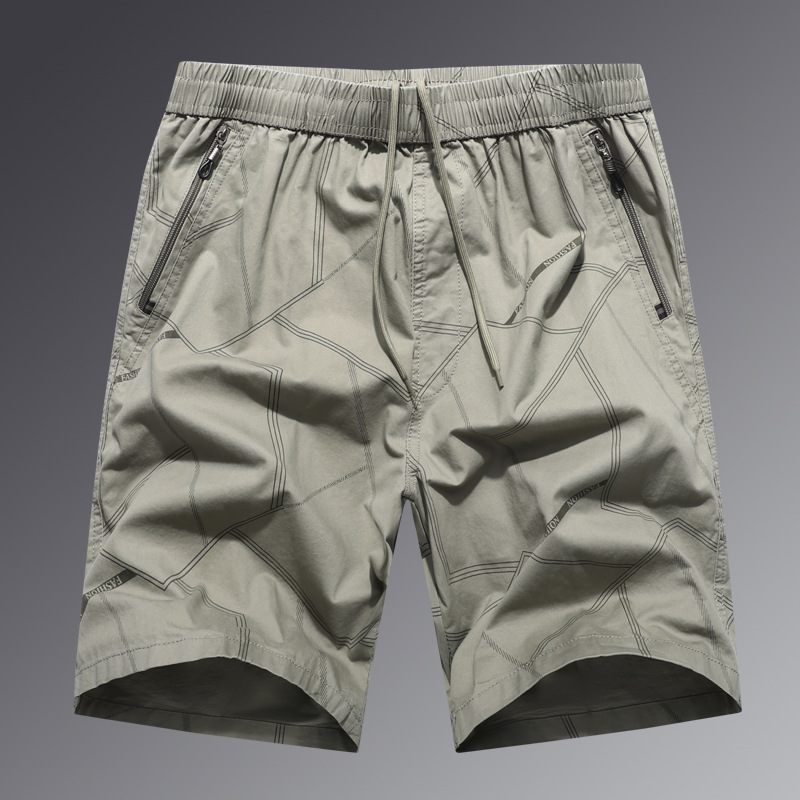 Herenshorts Zomer Losse Vijf Punten Casual Katoen