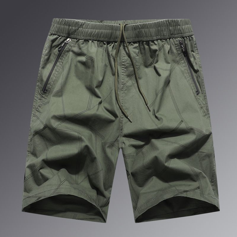 Herenshorts Zomer Losse Vijf Punten Casual Katoen