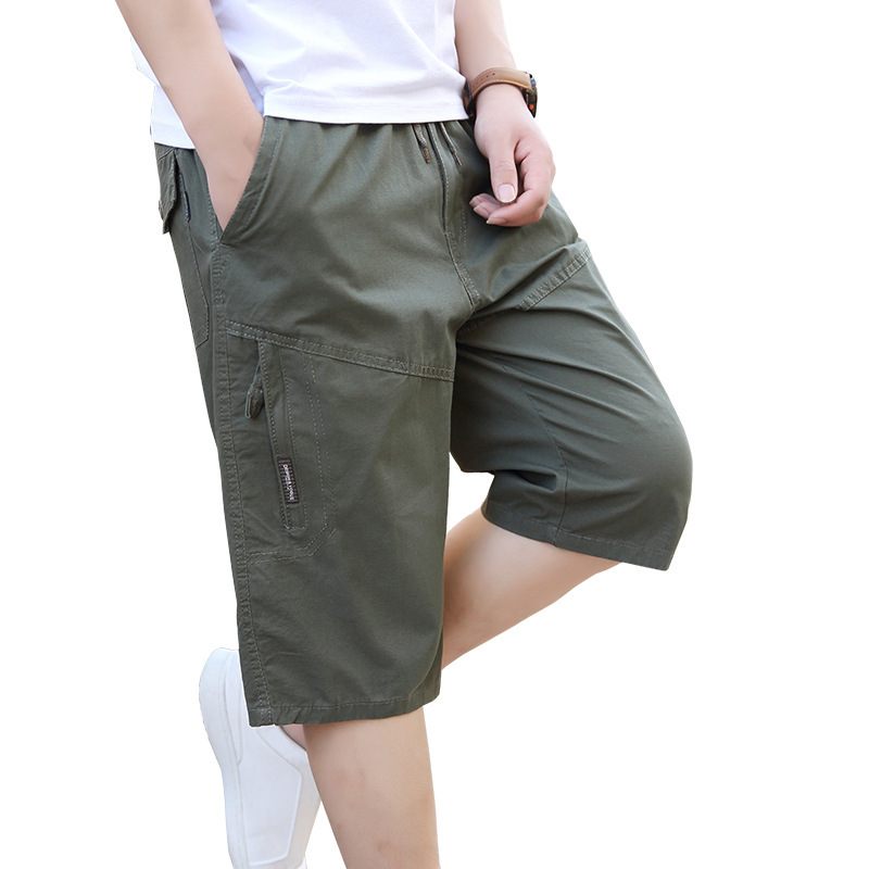 Korte Strandshorts Voor Heren Zomer Casual Losse Zak Met Ritssluiting